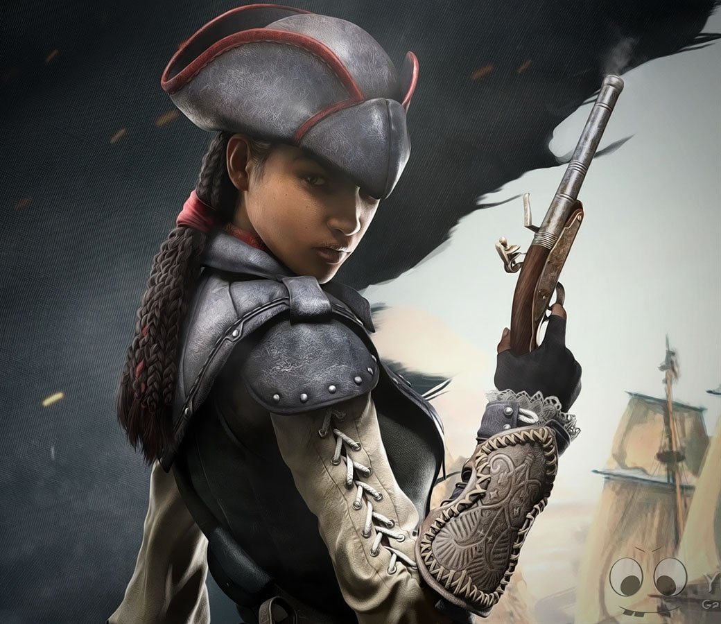 Понять, чем портативные Assassin’s Creed отличаются от полноформатных, можно уже в прологе, когда главная героиня, девушка Авелин, забирается на башню и осматривается вокруг. Вместо привычных величественных пейзажей наблюдать приходится скромный кораблик у причала и какую-то размазню на фоне. Liberation походит на большие части гораздо сильнее, чем выпуски для DS, PSP и мобильных телефонов, но все равно воспринимается как постановка сельского драмкружка. И появляться на домашних платформах ей точно не стоило.