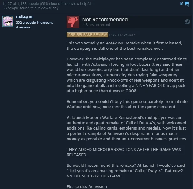 Пользователи Steam ненавидят CoD: Modern Warfare Remastered - фото 2