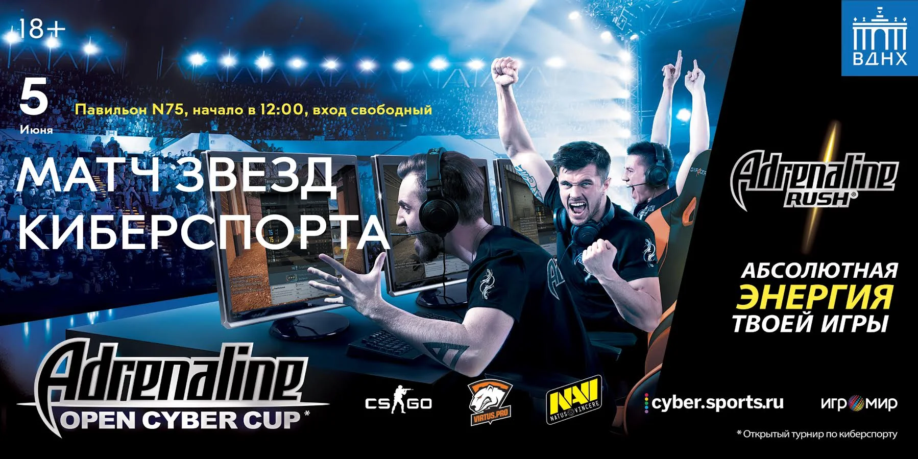 ​Na’Vi и Virtus.Pro сразятся в финале Adrenaline Cyber Open Cup - фото 1