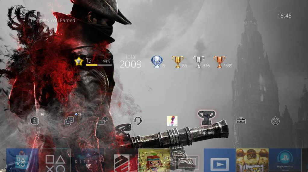 Эксклюзивная PS4-тема за «платиновый трофей» в Bloodborne - фото 1