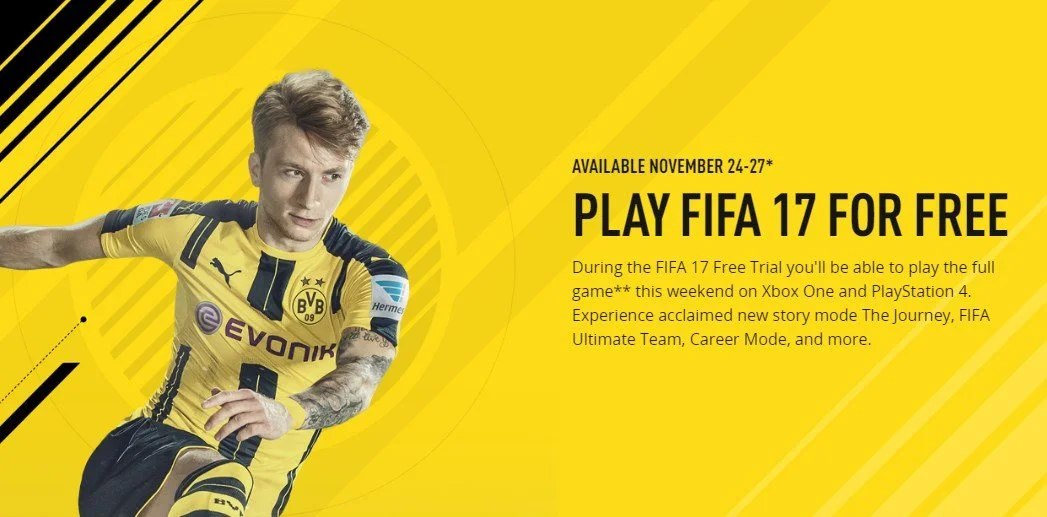 FIFA 17 ждут бесплатные выходные - фото 1