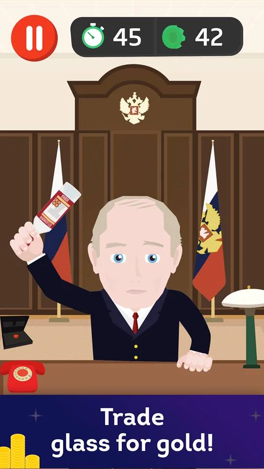 Apple запретила игру, в которой Путин разбивает головой бутылки водки - фото 3
