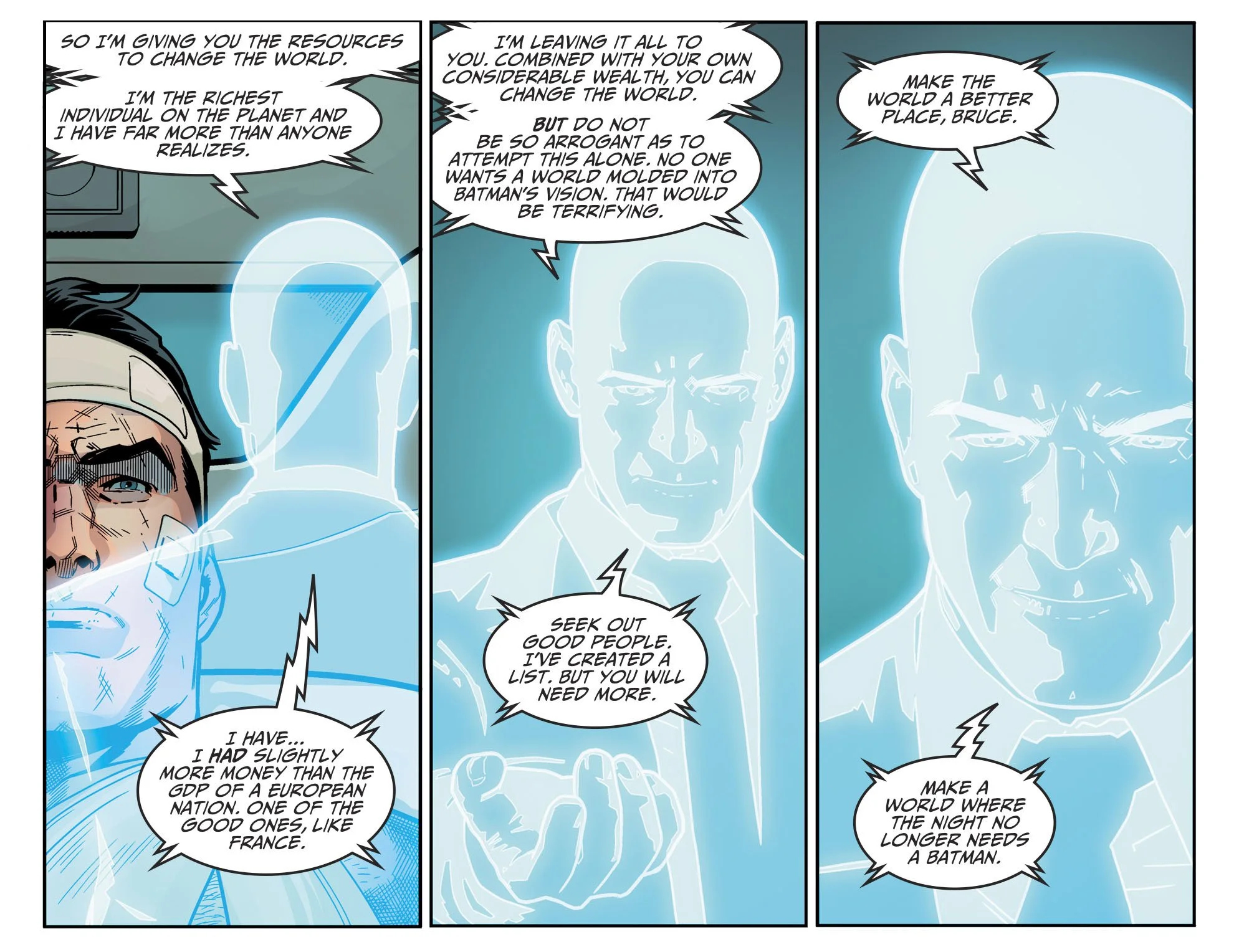 Какая суперсила поможет Бэтмену восстановить мир Injustice 2? Деньги - фото 1