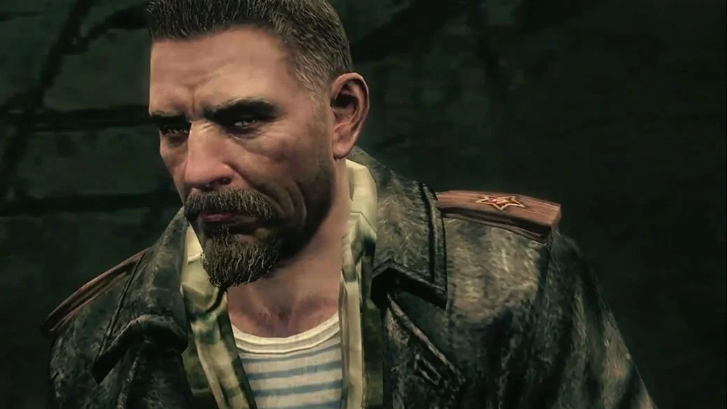 Виктор Резнов – командир отряда Красной Армии в Call of Duty: World at War, воплотившийся в Black Ops как галлюцинация Алекса Мейсона.