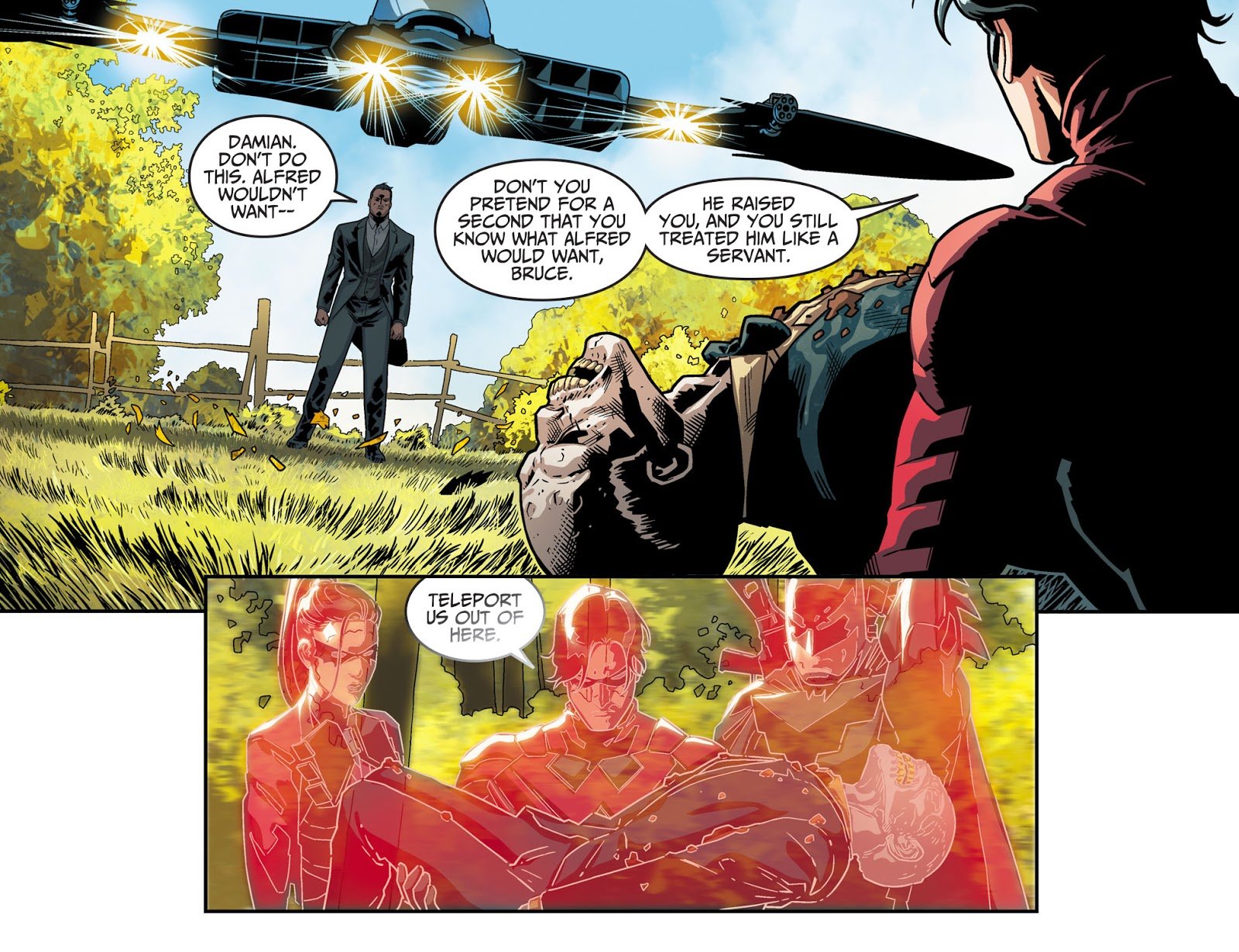 Сын Бэтмена в Injustice 2 решил воскресить Альфреда - фото 1