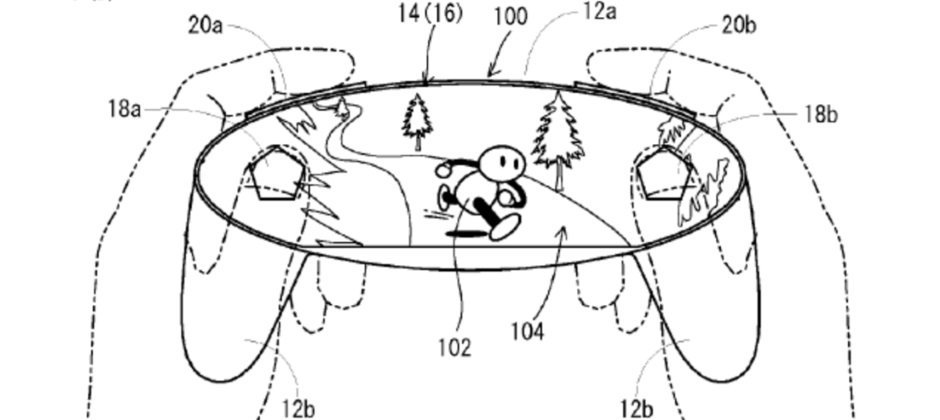 Как может выглядеть контроллер Nintendo NX: экран во весь геймпад - изображение 1 Как может выглядеть контроллер Nintendo NX: экран во весь геймпад - фото 1