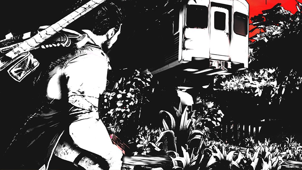 Человек в костюме ниндзя и маске-респираторе спешит куда-то в полумраке научного центра. Вокруг страшно: осыпается потолок, полыхают столы, а в пяти метрах от героя ученый-зомби самозабвенно ужинает бывшим коллегой. Десять секунд спустя монстр, издав отчаянный хрип, умирает от колющего удара в шею — гость в латексе успел подкрасться сзади.<br />