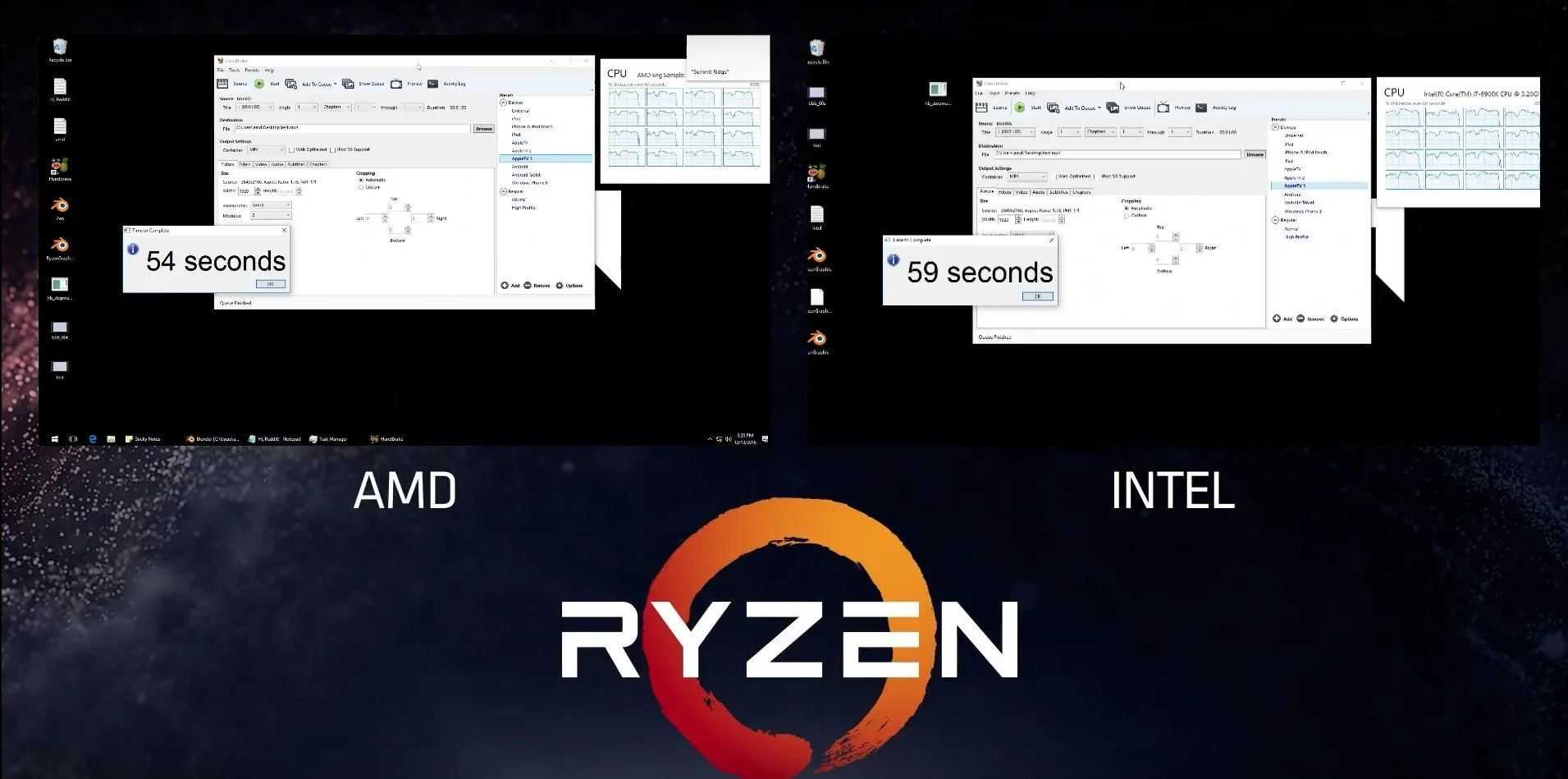 AMD сравнила производительность процессоров Ryzen с Intel Core i7 - фото 2