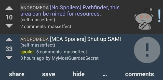 Популярные треды в Reddit Mass Effect 