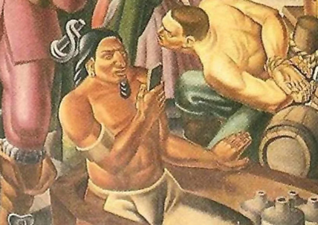 На картине 1937 года в руках индейца «обнаружили» iPhone - фото 1