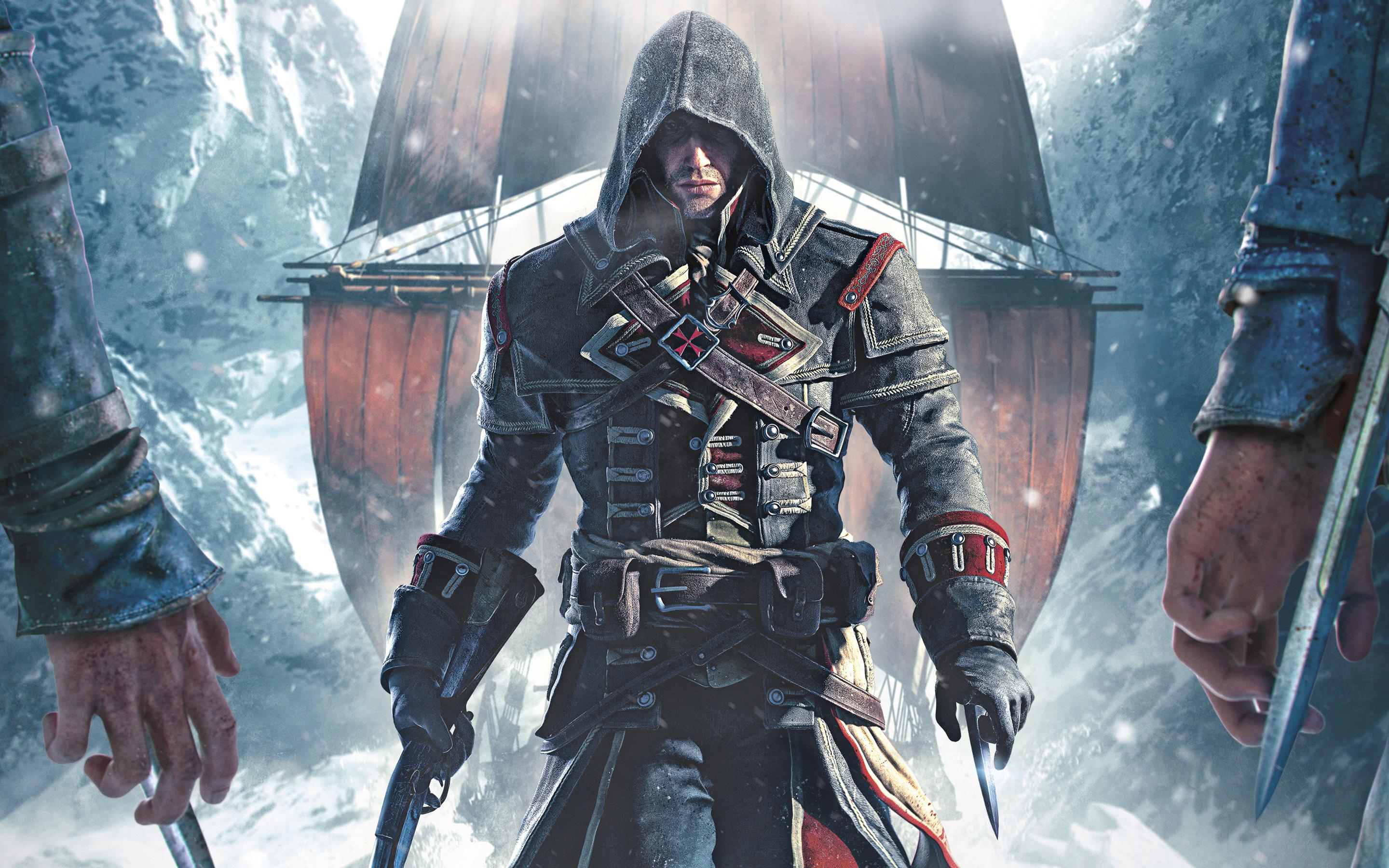 Я думаю, судьба Assassin&#39;s Creed Rogue была решена в день презентации Unity. Чтобы стало понятно, куда пойдет игрок, достаточно было посмотреть премьерные ролики. Unity — жирная и надменная, но любимая дочка страшной мачехи, Rogue — скромная туповатая Золушка, которая только и может, что петь свое унылое «Хоть поверьте, хоть проверьте». Верить никто не собирался. Даже поклонники сериала с недоверием отнеслись к Rogue, в шутку прозвав ее «ассасинами для нищих». Собственно, Ubisoft от этой трехкопеечной мысли и не открещивалась. Логика была простая: не у всех к выходу Unity будет консоль нового поколения или компьютер, который потянет графические навороты новинки, но застрявшие на устаревших Xbox 360 и PlayStation 3 должны к новогодним праздникам получить хоть что-то.