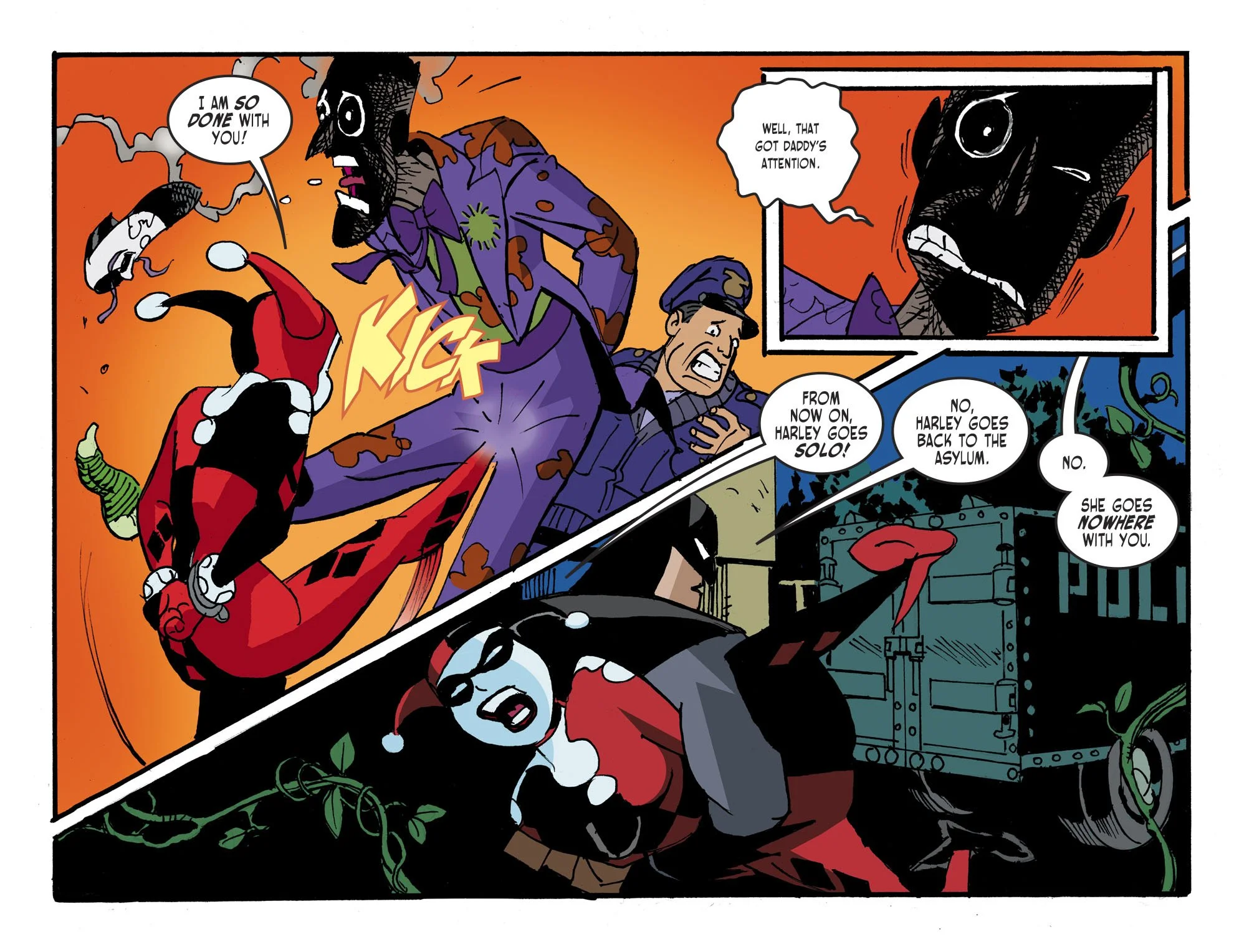 В предыстории к Harley Quinn and Batman Харли порвала с Джокером - фото 2
