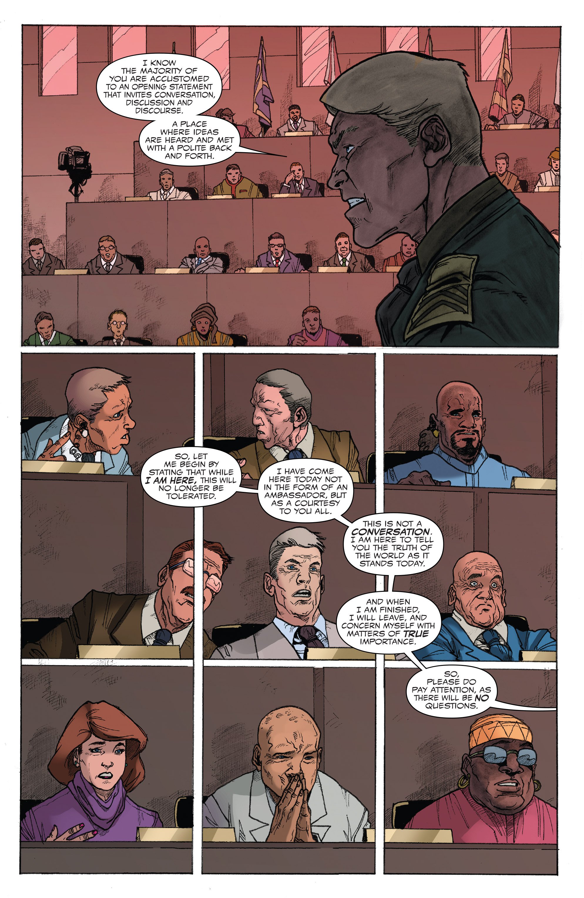 Что лидер Гидры Капитан Америка сказал, выступая в ООН? - фото 1