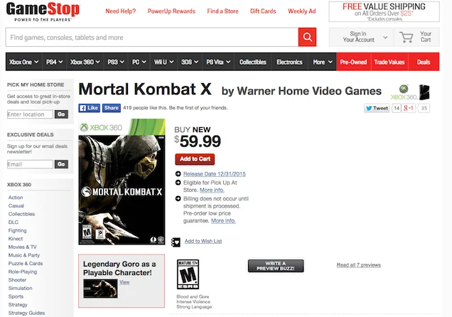 Mortal Kombat X для PS3 и Xbox 360 вновь перенесли - фото 1