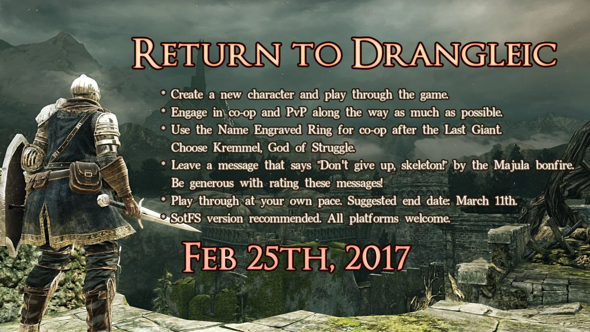 Возвращение в Дранглик: фан-ивент Dark Souls 2 - фото 1