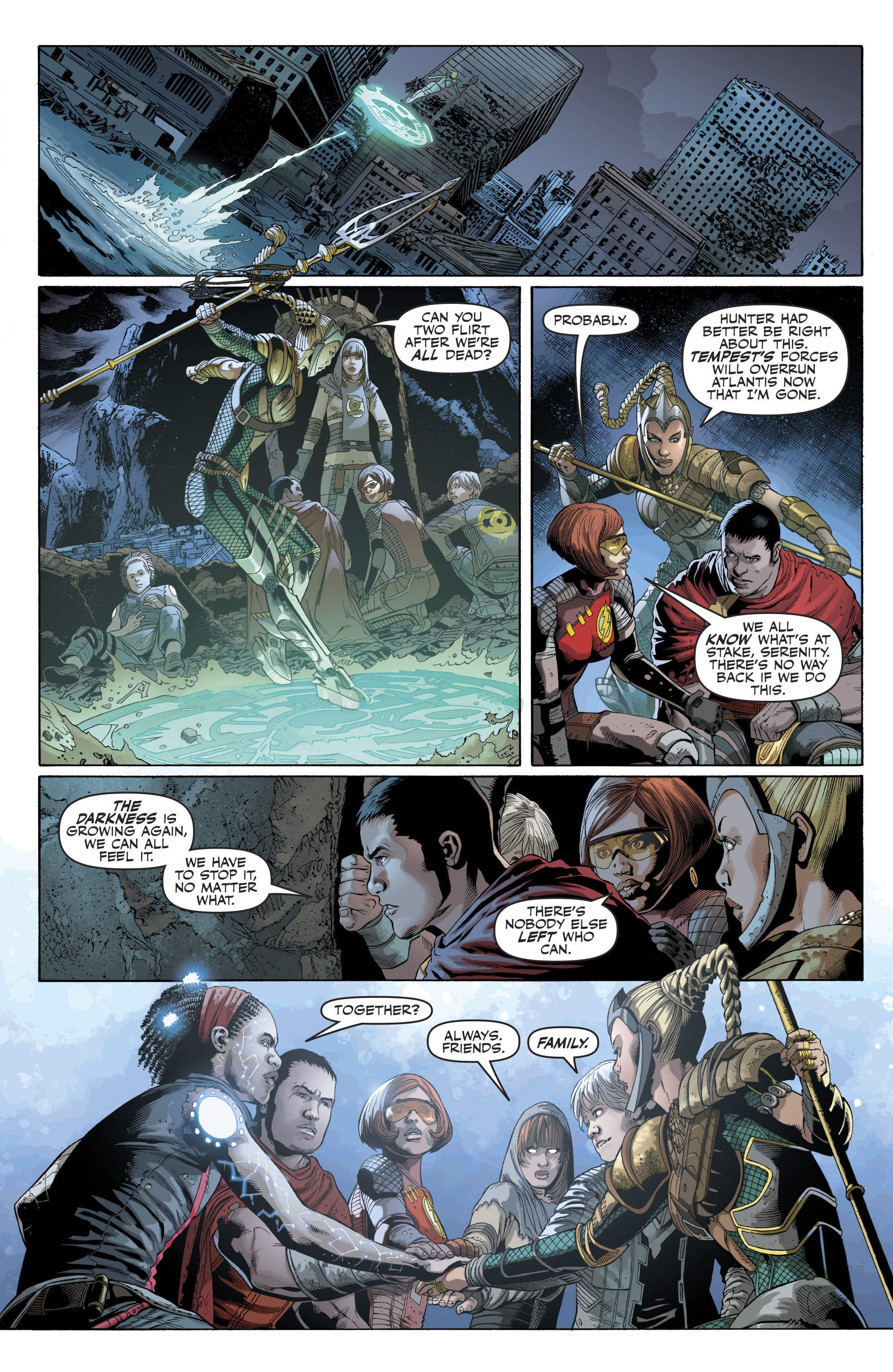 Дети Лиги справедливости из мрачного будущего попали в прошлое - фото 1