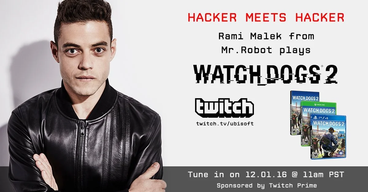 «Хакер спрашивает хакера»: Рами Малек играет в Watch Dogs 2 - фото 1