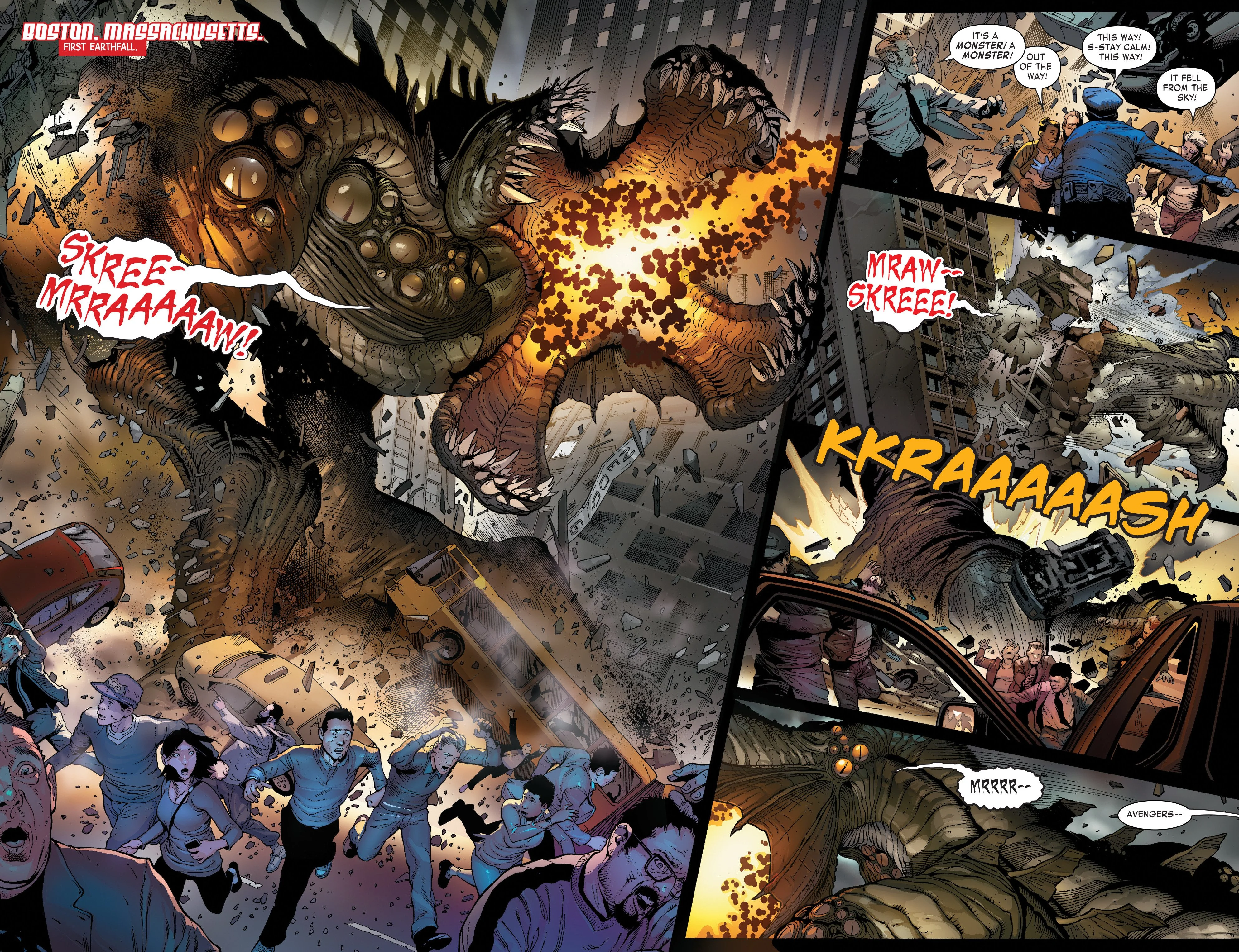 Гигантские монстры наводнили Землю в первом номере Monsters Unleashed - фото 1