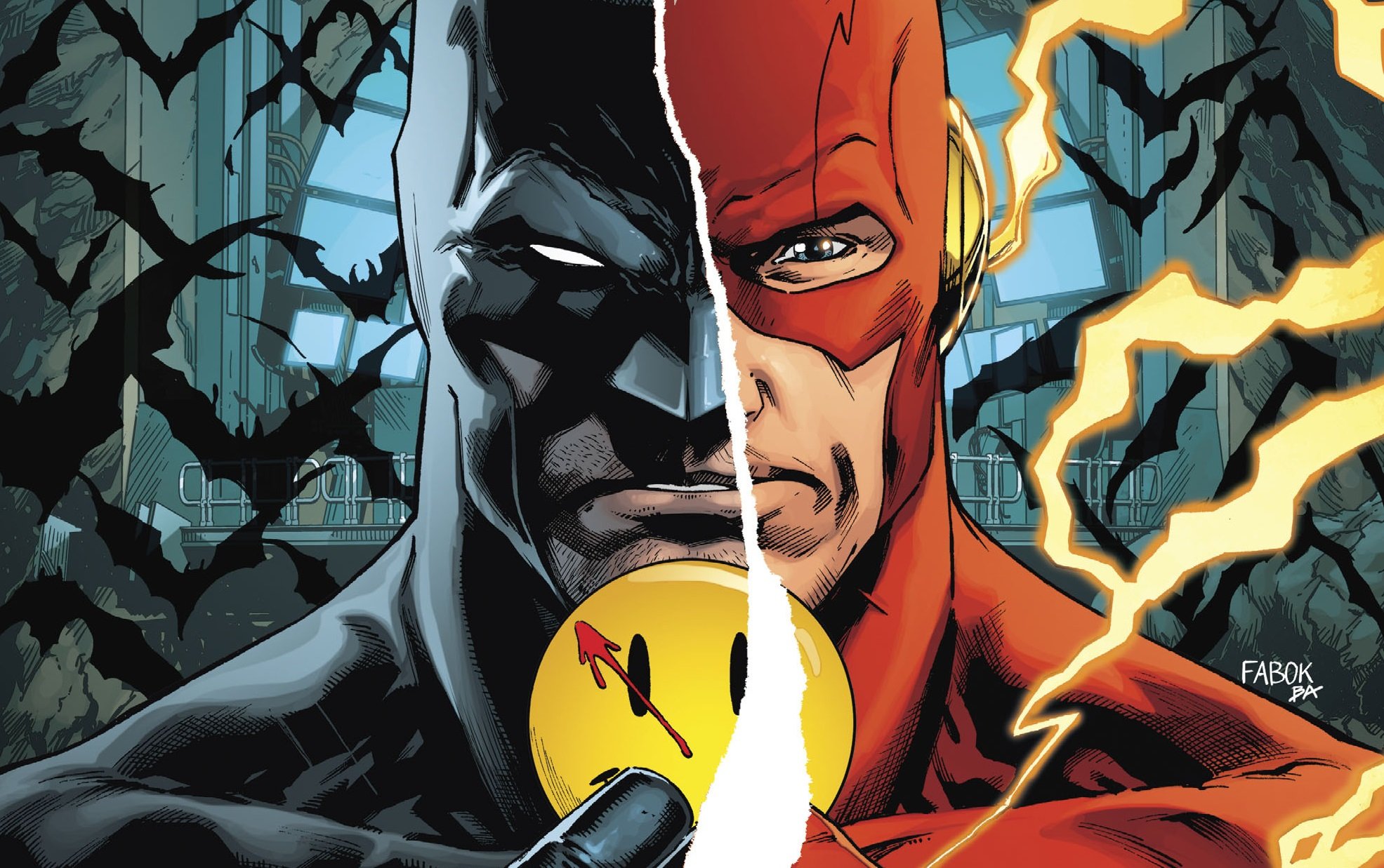 Издательство «Азбука» предоставило нам копию комикса «Бэтмен/Флэш: Значок», который был издан к Дню Бэтмена. Это история о том, куда привело Флэша и Бэтмена расследование тайны происхождения значка, который Бэтмен нашел в своей пещере в комиксе-прологе DC Rebirth. В каком-то смысле этот комикс — предыстория к появлению Хранителей во вселенной DC. Но все не так просто.