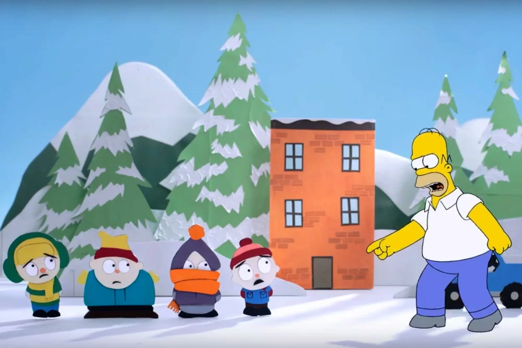Гомер Симпсон встретился с героями South Park и «Робоцыпа» - фото 1
