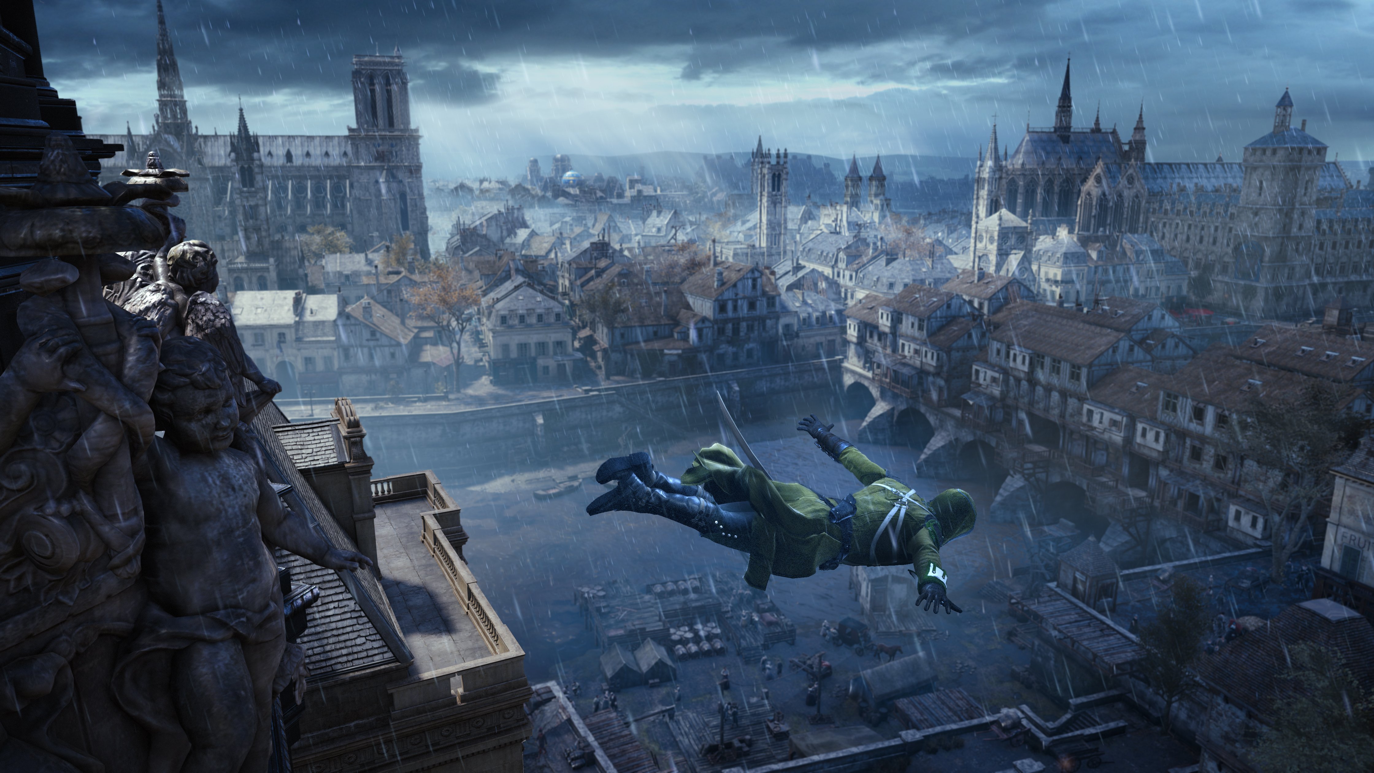 Минимальные системные требования Assassin’s Creed Unity, опубликованные в официальном блоге издательства Ubisoft, шокировали фанатов сериала. По самым скромным подсчетам, цена компьютера, который «потянет» Unity, составляет более 60 тысяч рублей. Но наибольшее волнение вызвали видеокарты. К примеру, дорогостоящая NVIDIA GeForce GTX 680. В минимальных системных требованиях для PC-игр она еще ни разу не фигурировала. В этом материале — ответы на самые распространенные вопросы, касающиеся запуска Assassin’s Creed Unity на персональных компьютерах.