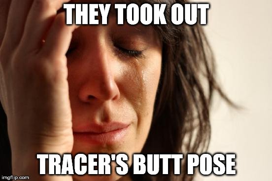 Они убрали [из Overwatch] позу Трейсер с задницей.