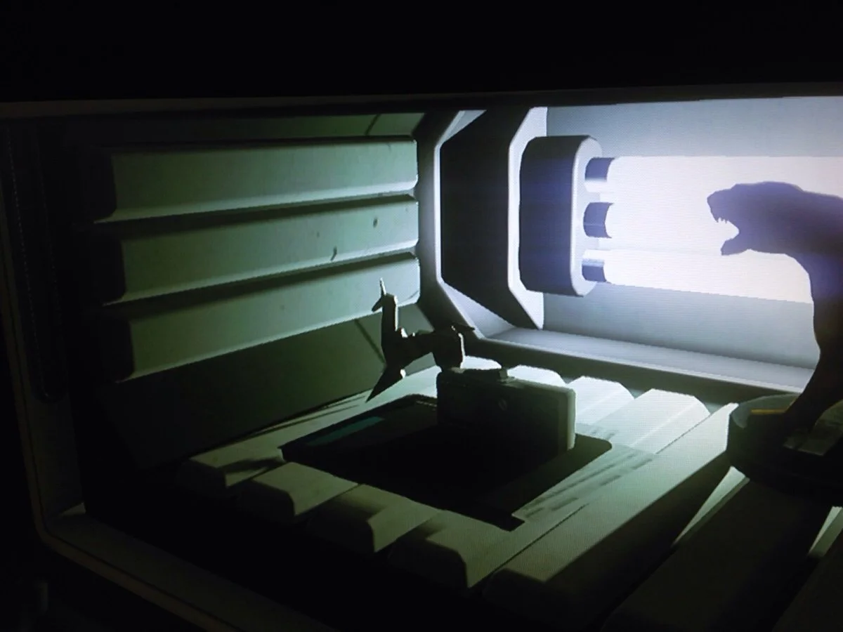 Скриншот с пасхалкой "Блейдраннера" в Alien: Isolation