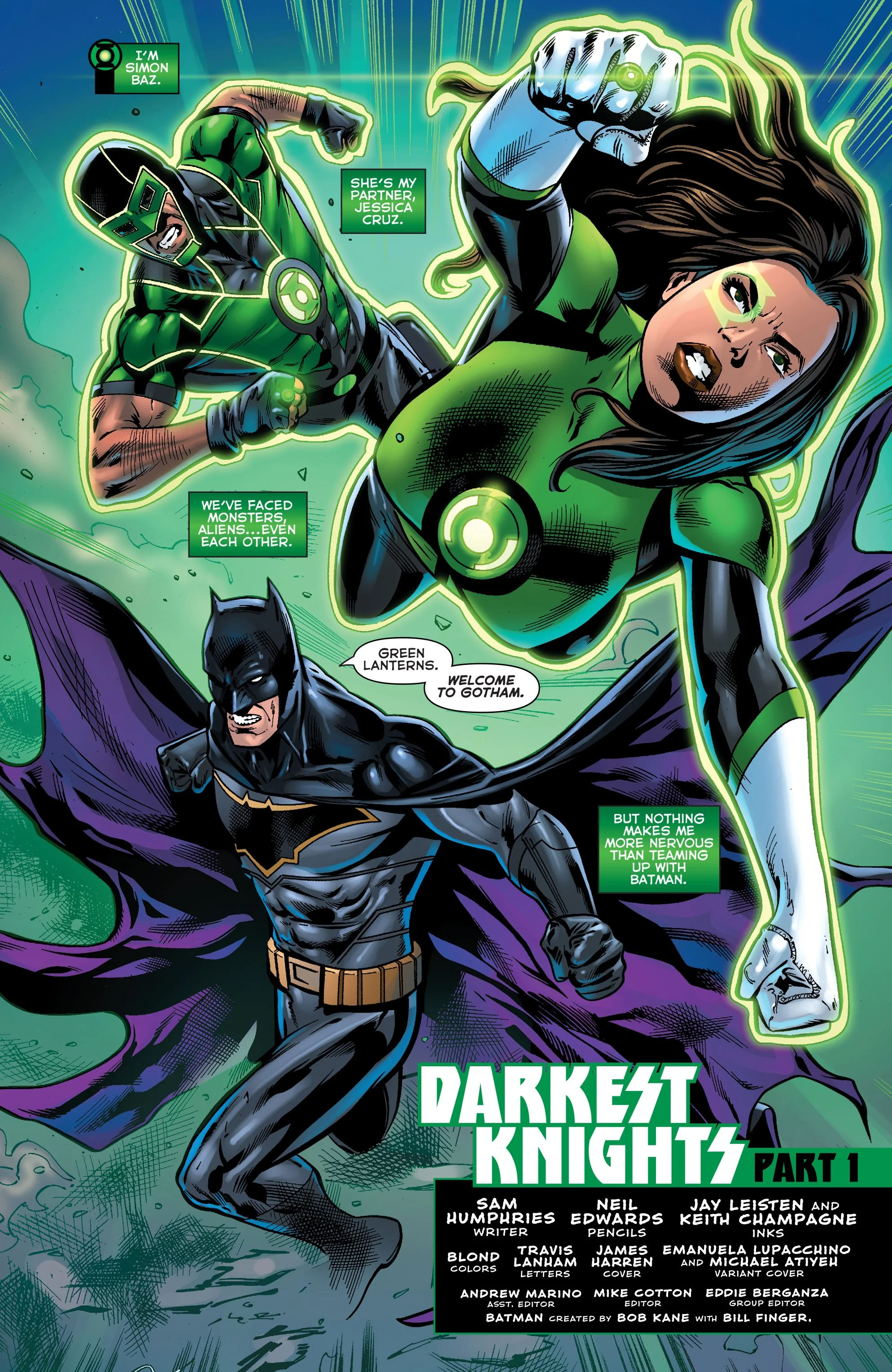 Бэтмен попросил помощи у Зеленых Фонарей - фото 1