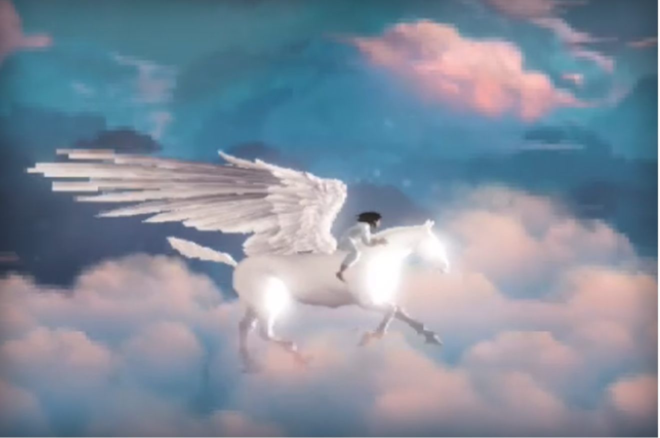 Канье Вест выпустит игру, где его мама на пегасе летит в рай - изображение 1 Канье Вест выпустит игру, где его мама на пегасе летит в рай - фото 1