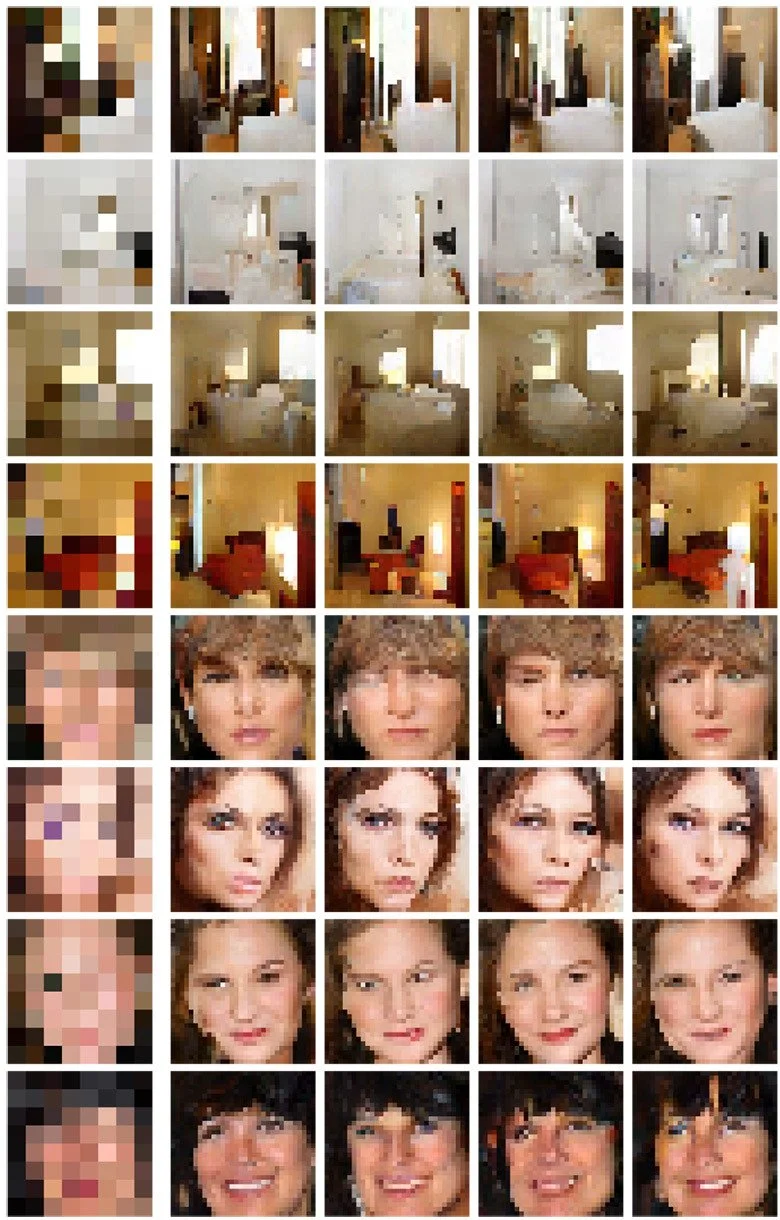 Google обучила нейросеть восстанавливать фото по нескольким пикселям  - фото 2
