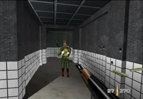 Так выглядел оригинальный уровень Facility в GoldenEye 007 на Nintendo 64