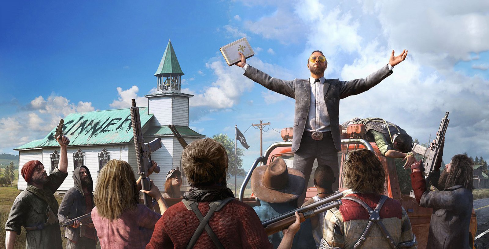 У Ubisoft есть вкус. Компания умеет рисовать потрясающие трейлеры, режиссировать их так, что хоть в кино пускай, правильно подбирать музыку и вообще – умеет демонстрировать свои проекты. Сами игры потом тоже обернуты очень круто, вспомните хотя бы Watch Dogs – все ее критиковали, но почти все были в восторге от ее стилистики и работы дизайнеров. А вот внутри игры Ubisoft почти не меняются уже много лет. Одинаковые открытые миры, одинаковые механики. И не важно, что там на обложке написано – хоть тебе ассасины, хоть Far Cry, хоть Ghost Recon (с недавних пор). Выбилась из списка пока только Watch Dogs 2. Сможет ли так же выбиться Far Cry 5? Я в это не верю.