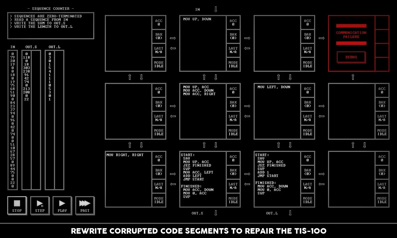 В Steam появилась TIS-100: игра про программирование на ассемблере - фото 1