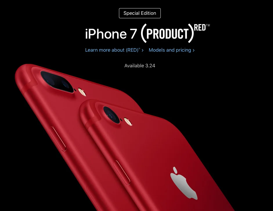 Apple выпустила iPhone 7 и 7 Plus в красном цвете  - фото 1