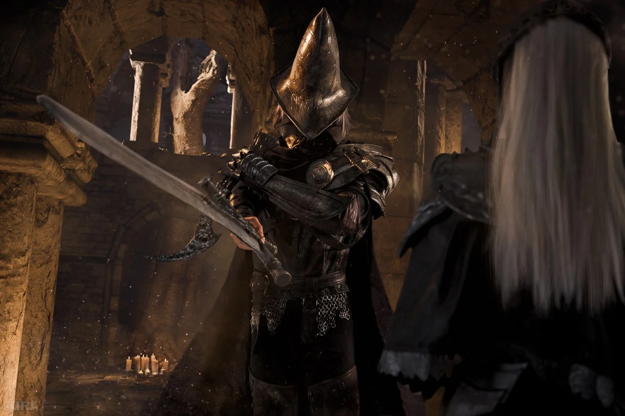 Косплей дня: Негорящий и Юрия из Лондора в Dark Souls 3 - фото 4