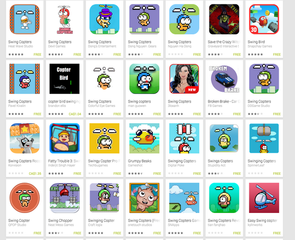 Новую игру автора Flappy Bird клонировали более 25 раз за два дня - изображение 1 Новую игру автора Flappy Bird клонировали более 25 раз за два дня - фото 1