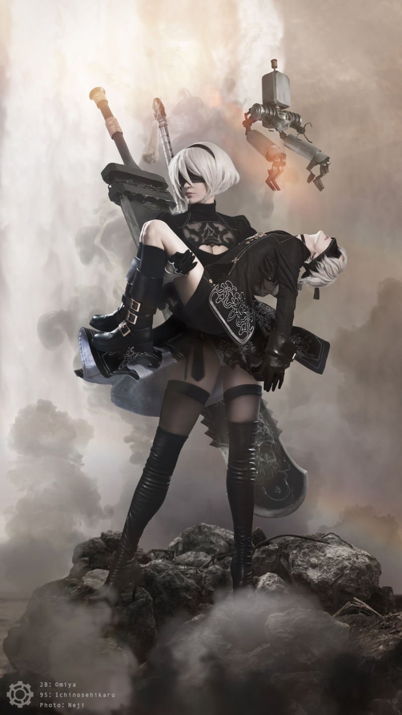 Косплей дня: андроиды 2B и 9S из Nier: Automata - фото 1