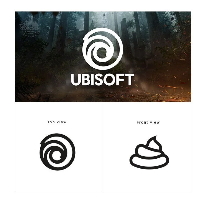 Новый логотип Ubisoft сравнили с какашкой — и кто-то сделал 3D-модель! - фото 2