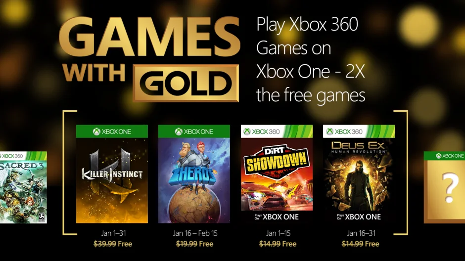 В январе «золотые» подписчики XBL получат четыре игры для Xbox One - фото 1