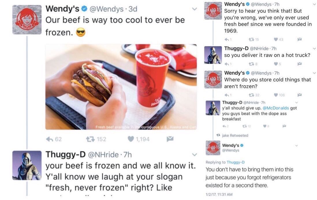 SMM от бога: как рыжая бестия из Wendyʼs высмеивает конкурентов - изображение 2 SMM от бога: как рыжая бестия из Wendyʼs высмеивает конкурентов - фото 2