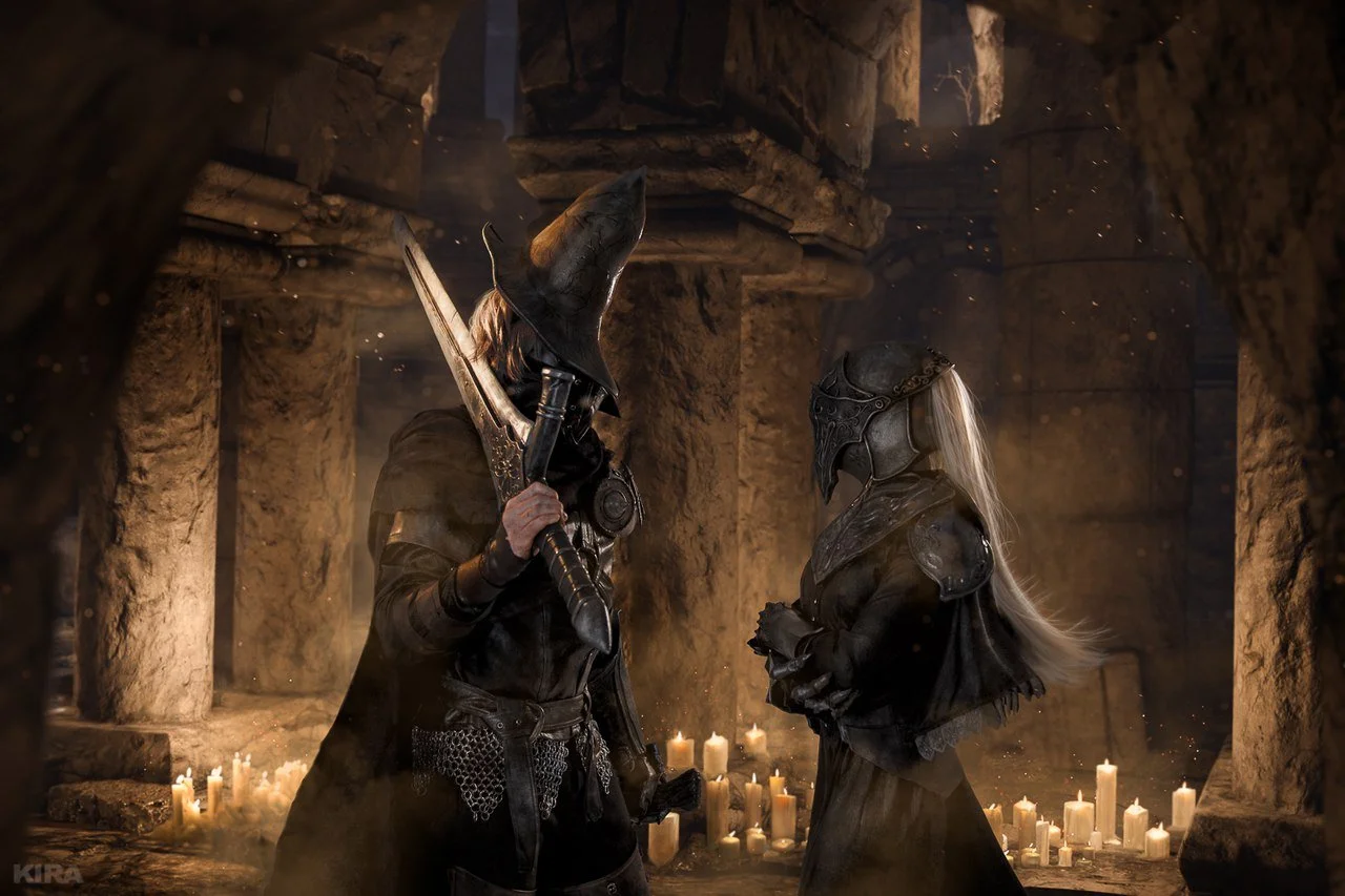 Косплей дня: Негорящий и Юрия из Лондора в Dark Souls 3 - фото 3