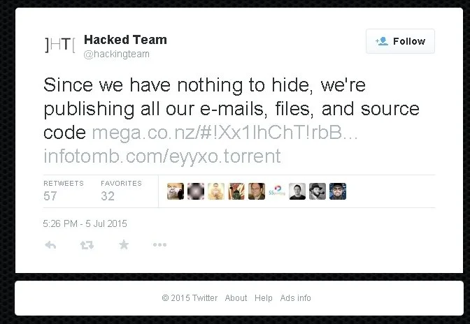 Взлом хакеров: Hacking Team умоляет клиентов отключить шпионский софт - фото 1