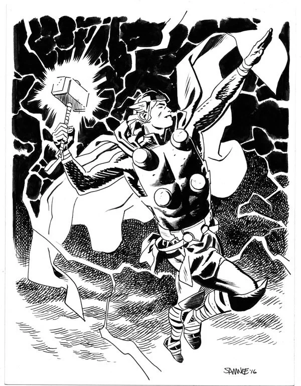 Супергерои Marvel и DC в рисунке Криса Сомни - фото 18