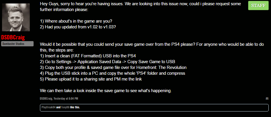 Разработчики Homefront: The Revolution просят присылать сейвы с багами - изображение 2 Разработчики Homefront: The Revolution просят присылать сейвы с багами - фото 2