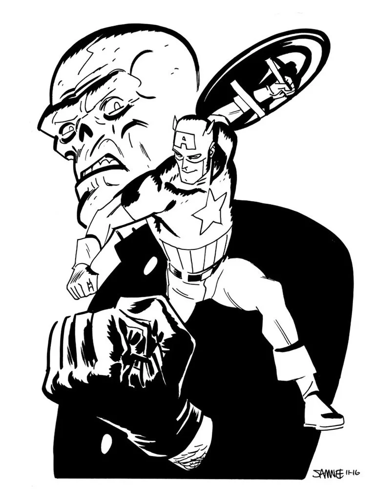 Супергерои Marvel и DC в рисунке Криса Сомни - фото 7