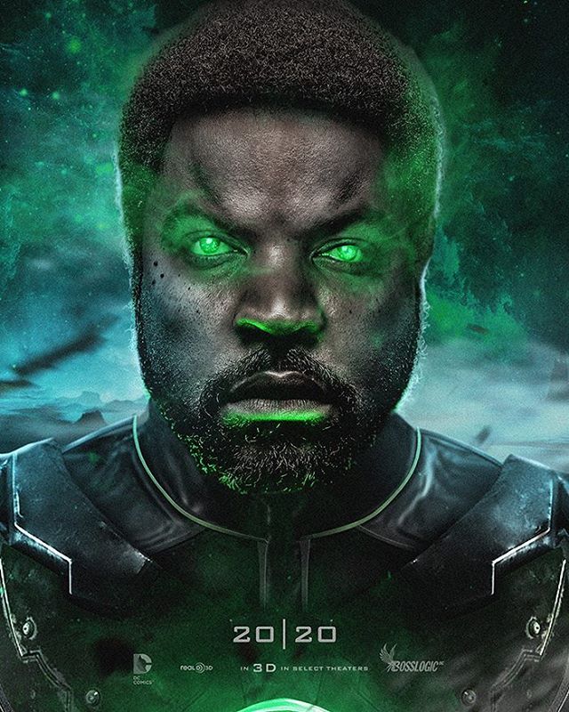 Ice Cube в виде Зеленого Фонаря