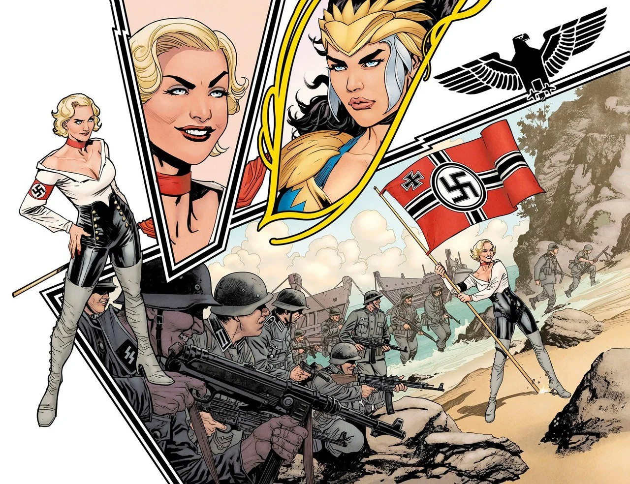 В новом комиксе о Чудо-женщине амазонки сражаются против нацистов - фото 1