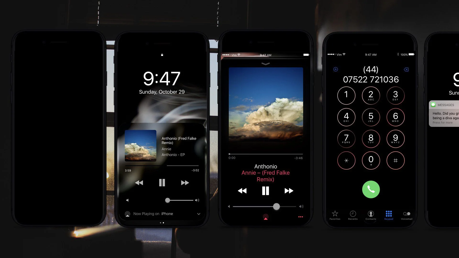 Концепт iPhone 8 с темной темой оформления iOS  - фото 2
