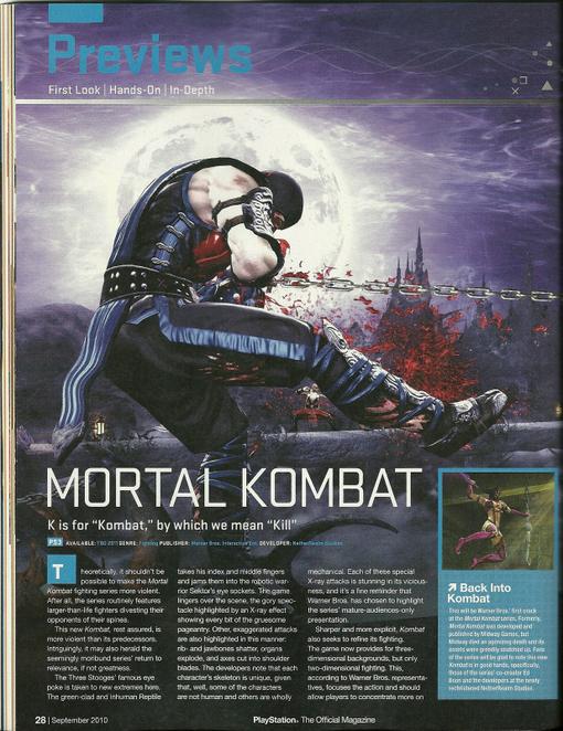 В PSM появилось превью нового и горячо ожидаемого Mortal Kombat (2011). В нем были подтверждены еще семь основных пе .... - Изображение 2 В PSM появилось превью нового и горячо ожидаемого Mortal Kombat (2011). В нем были подтверждены еще семь основных пе .... - Изображение 2