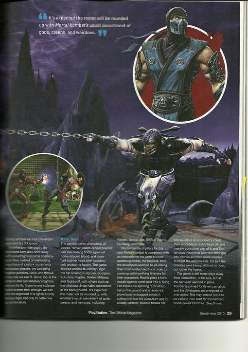 В PSM появилось превью нового и горячо ожидаемого Mortal Kombat (2011). В нем были подтверждены еще семь основных пе .... - Изображение 3 В PSM появилось превью нового и горячо ожидаемого Mortal Kombat (2011). В нем были подтверждены еще семь основных пе .... - Изображение 3